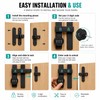 3-Digit Combination Sliding Latch Lock for Barn Doors, Cabinets and