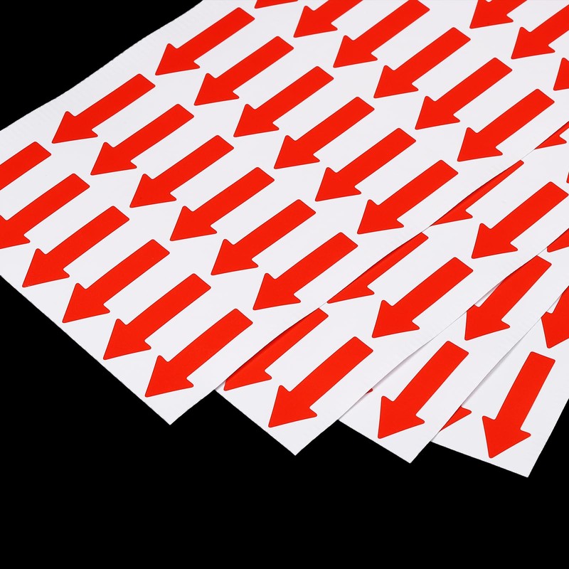 PATIKIL Small Arrow Sticker Label 1.2 x 0.5, 120 Pack