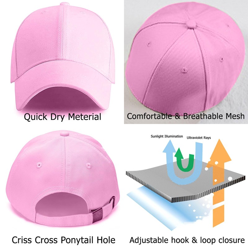 QEEROYO Baseball Caps, Adjustable Athletic Baseball Cap, Baseball Caps for