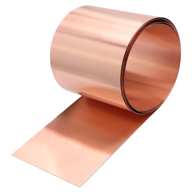 ELECTRAPICK Copper Flashing,24 Gauge(0.5mm) Thickness, 4in x 10ft, 99.95% Pure