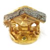 Olive Wood Rotating Star Musical Nativity Scene - Plays Silent