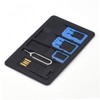 Gatuida 10pcs Sim Card Adapter Kit Nano Sim Adaptor Mobile