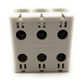 Pollmann Universal Terminal UK 50/3/1 A Grey 3-Pin Pack of 1