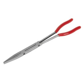 Sealey Ak8590 Flat Nose Pliers Double Joint Long Reach 335Mm