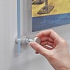Azar Displays, 105514, Floating Acrylic Wall Frame with Silver Hardware