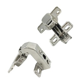 LIKERAINY 95 Degree Short Stud Hinge 35 mm with Damping Pot Hinge Kitchen Pot Hinge with Automatic Closing for Cabinet Door Hinge for Kitchen Cabinet Furniture Pack of 4