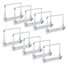 Comonc 20 PCS Square Pto Pin Shaft Locking Pin 1/4 pin Hitch pin Wire Lock Pin Safety Coupler Pin 1/4" x 2-3/4"for PTO,Farm,Lawn,Hitches,and Garden