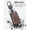 TECART Leather Key Case Fit for Honda Odyssey Freed Metal