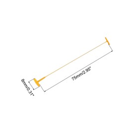 sourcing map Standard Tagging Fasteners,Plastic Regular,Standard Label Gun Price Tagging Barbs for Garment Price Tag Label Tagging Barbs 75mm/3 Inch,Pack of 2000 Orange