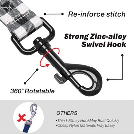 PoyPet 5 Feet Dog Leash with Padded Handle for Small Medium and Large Dogs(Grid)