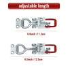 2 PCS Heavy Duty Toggle Clamp Latch 4002 Adjustable Latch