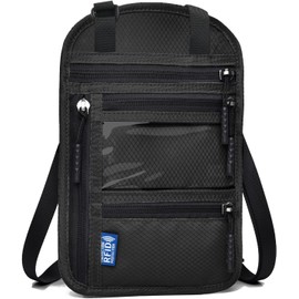 ZAVOTA Passport Case, Neck Lowering, Skimming, Passport Cover, Card Case, Large Capacity, Multi-functional Storage Pocket, Label Wallet, Lightweight, Transparent Passport, Passport Bag, Overseas