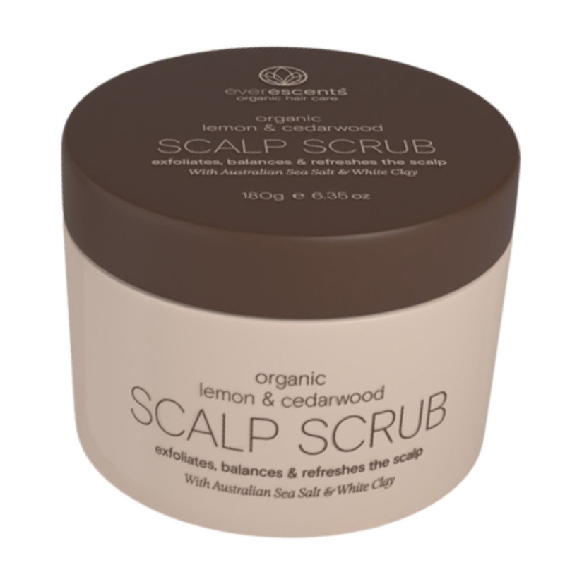 EverEscents Organic Lemon & Cedarwood Scalp Scrub 180g