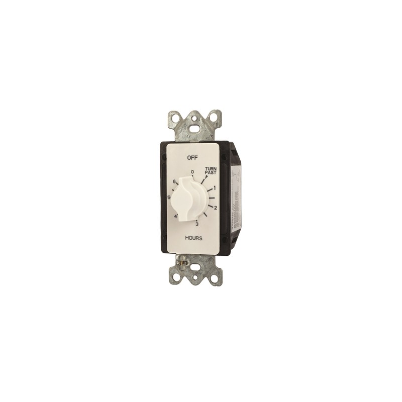 nsi INDUSTRIES TORK A506HW Spring-Wound In-Wall Twist Timer , 6-Hour