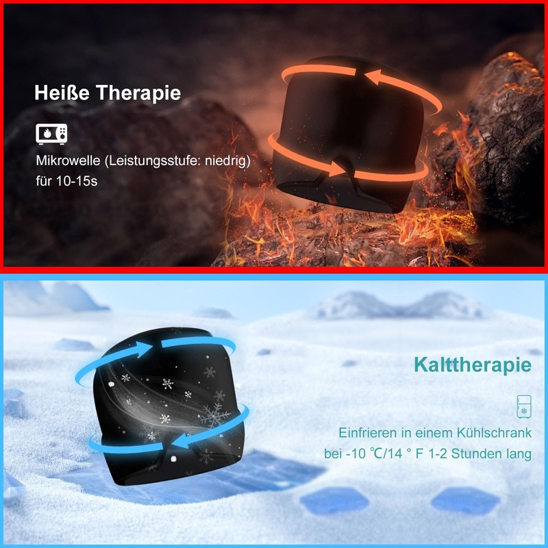 Black 180° Migraine Mask