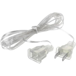 Dwuww String Extension Lights Transparent Cable Extension Cord Plug Lamp Extension Cord Invisible Extension Plug Light Accessory Extender Wire for Indoor Outdoor Extension Cords Adapters
