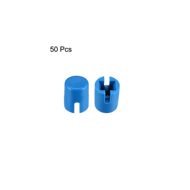 uxcell 50pcs Tactile Push Button Switch Caps 4.6x5.5mm for 6x6x7.3mm