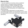 XY Linear Stage Cross Roller Micrometer Manual Slide Table Trimming