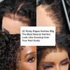 Beauhair 4C Edges Afro Kinky Curly Lace Closure Wigs Human