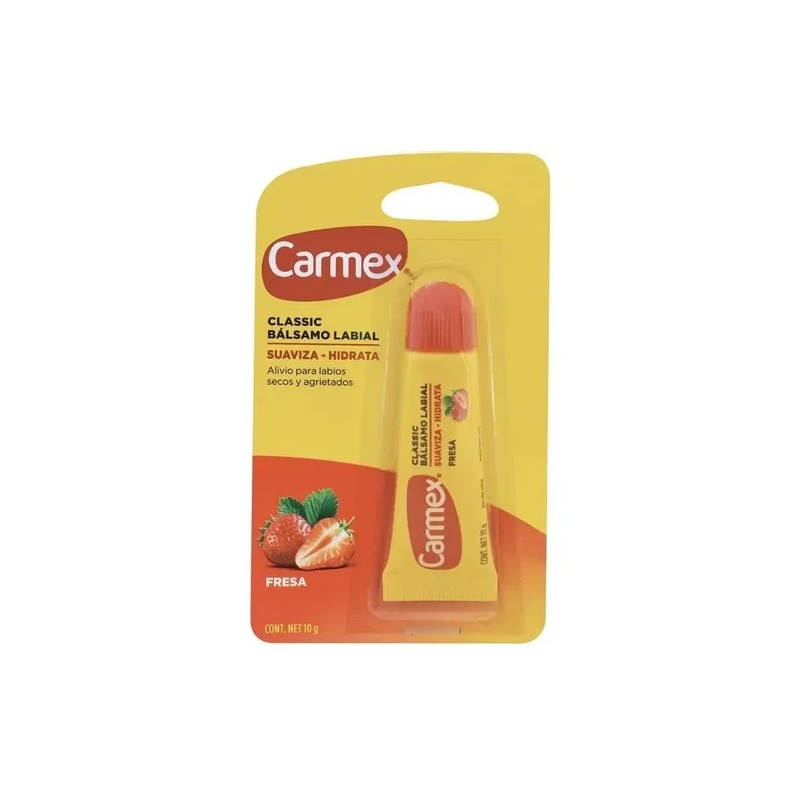 Carmex Bálsamo Labial, Tubo 10 G, Fresa
