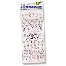 Folia Relief Sticker 1212 Peel-Off Stickers 10 Sheets