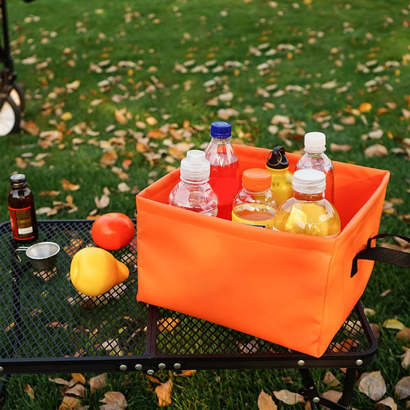 Collapsible Basin Leakage Proof Portable Folding Camping Bucket for Travel