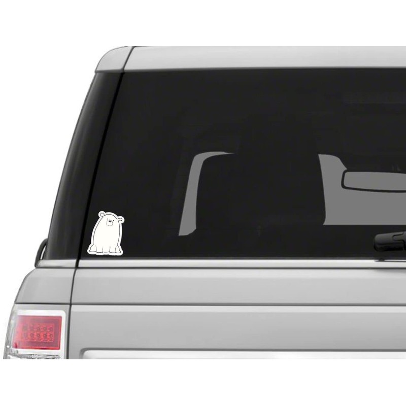 Cute Polar Bear Sticker (5 Inches Tall)