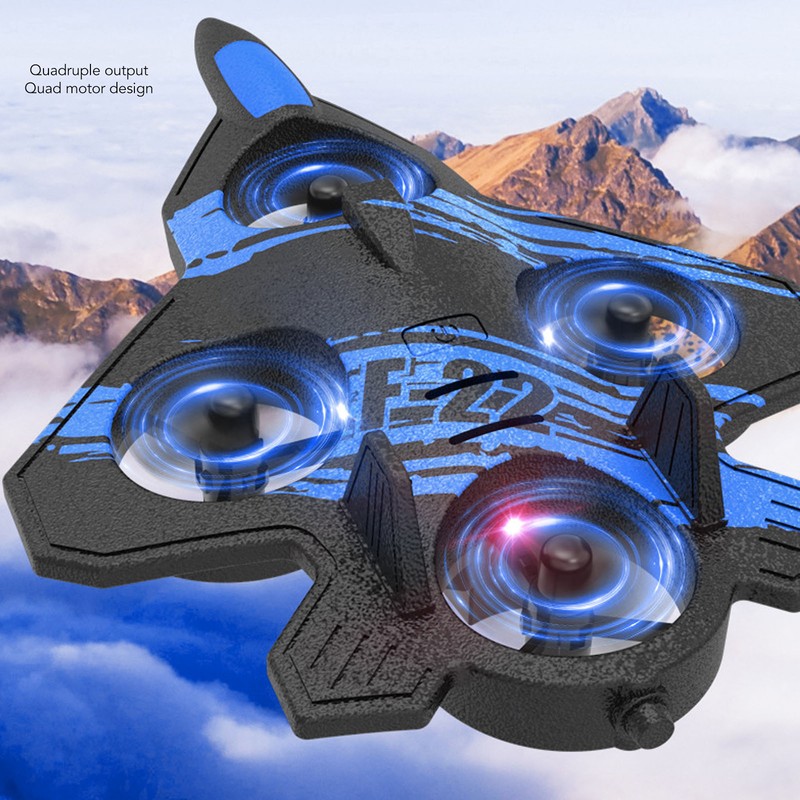 Remote Control Airplane Fighter Foam Stunt Fighter RC Quadcopter with