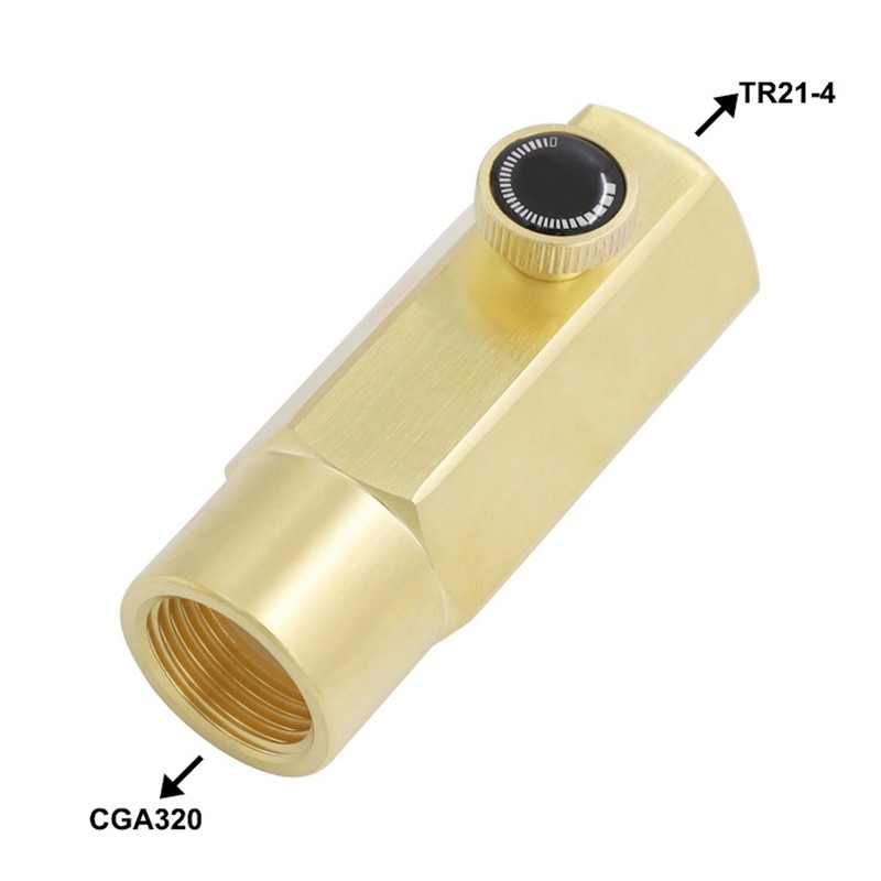 Carbon Dioxide Cylinder Refill Connector Adapter Kit CGA320 to TR21‑4