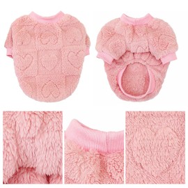 Dog Sweater Dog Clothes Heart Puppy Sweaters Dog Christmas Sweater for Small Dogs Girl Boys Medium Dogs