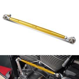 NICECNC Gold Gear Shift Linkage Gear Shift Lever Shifter Rod Aluminum Alloy CNC Machined Compatible with Harley Breakout FXBRS 114 2018-2020, CVO Tri Glide FLHTCUTGSE 2020-202, See Fitment