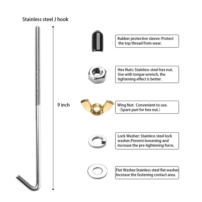 ARONOVA Adjustable Battery Hold Down,Universal Crossbar with 18-8 (304) Stainless