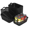 Afromy 12 Pack Mini Shallow Storage Baskets, Plastic Storage Basket