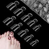Pack of 500 Transparent Artificial Toenails, Artificial Toe Nail Tips,