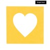 4x5 Mat For 7x7 Frame - Precut Bright Yellow Heart