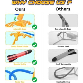 Let's Arezooo Rocket Toy, Toy from 3-12 Years, Boys, Girls, Children, Outdoor Toy, Games for Outdoors, Gifts, 3/4/5/6/7/89/10 Years, Garden Toy Games from 3-12 Years