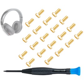 SOULWIT Replacement Headband Screws for Beats Studio 3, Studio 2, Studio 1.0, Studio Pro Headphone Headband Screws 20pcs, Easy DIY Installation - 20pcs Gold
