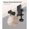 Kimiangel Headphone Stand Under Desk, Foldable Aluminum Headset Holder with