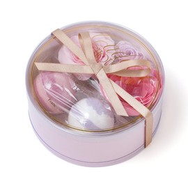 Francfranc Kadoshu Shu Fizz & Petal Round Pink Bath Salts Bath Products Gift Present Packaged
