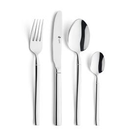 PW Paul Wirths Bali 5000 Children's Cutlery Set 4 Pieces Rustproof Stainless Steel Highly Polished & Dishwasher Safe Children's Crockery Set with Children's Spoon, Children's Fork and Children's