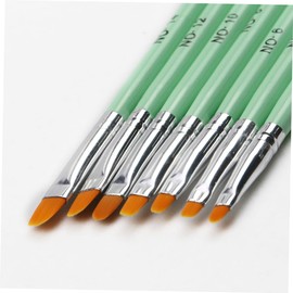 FRCOLOR 1 Set Nail Decoration Colored Painting Brush Dotting Pen Tool Manicure Tools Nail Art Tips Builder Brush Nail Painting Pen Nails Nail Painting Brush Nail Art Liner Wooden Green