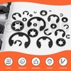 Tanstic 260Pcs Internal Tooth Star Lock Washers and E-Clip Push