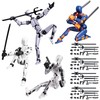 EDLMKM 4 PCS T13 Action Figure Set (Assembly Completed), 3D