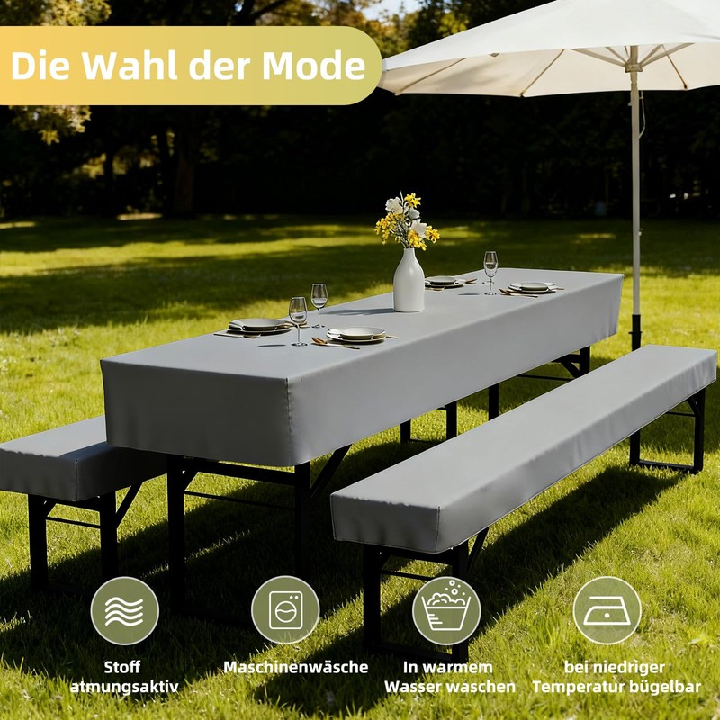 Zdada Set di 3 rivestimenti per mobili da birreria, Include