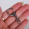 Black Nickel Lobster Clasp Keychain / Keyring Accessory Snap Hook 19ea