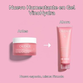 Caudalie VinoHydra Gel Hidratante Facial con Ácido Hialurónico y Aloe Vera, Hidrata y Suaviza la Piel - 60 mL