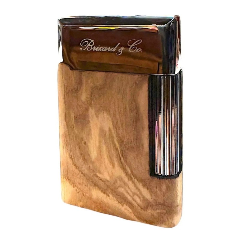 BRIZARD & CO ETERNAL DOUBLE SOFT FLAME CIGAR LIGHTER ROSEWOOD