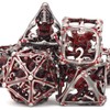Beholder DND Dice Set, Eye Monster Metal Dice, ZHOORQI 7PC/Set