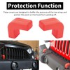 Factory Bumper Tow Hook Covers Compatible with Jeep Wrangler JK