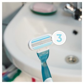 Gillette Venus Smooth Rasierklingen Damen, 12 Ersatzklingen für Damenrasierer mit 3-fach Klinge